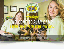 Tablet Screenshot of doggieplaycamp.com